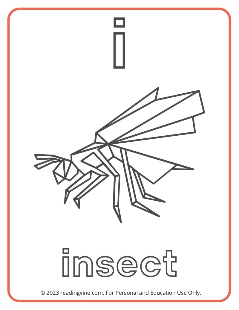 I Coloring Page