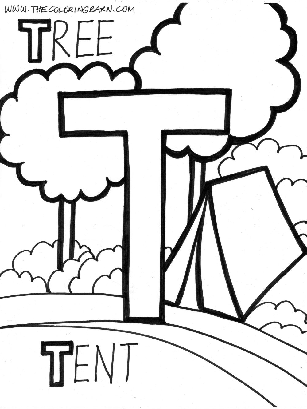 Letter T Coloring Pages Printable At GetColorings Free Printable Colorings Pages To Print