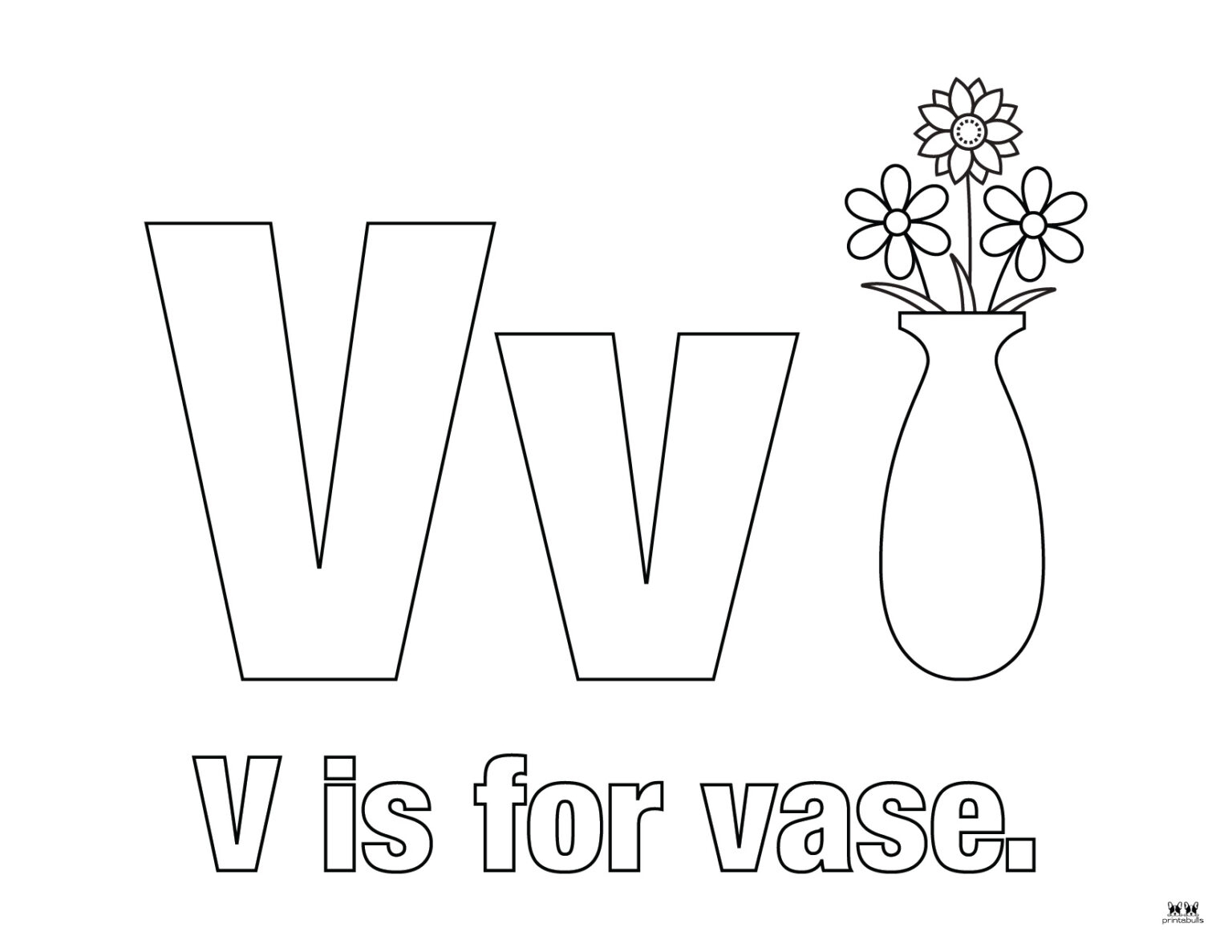 V Coloring Pages