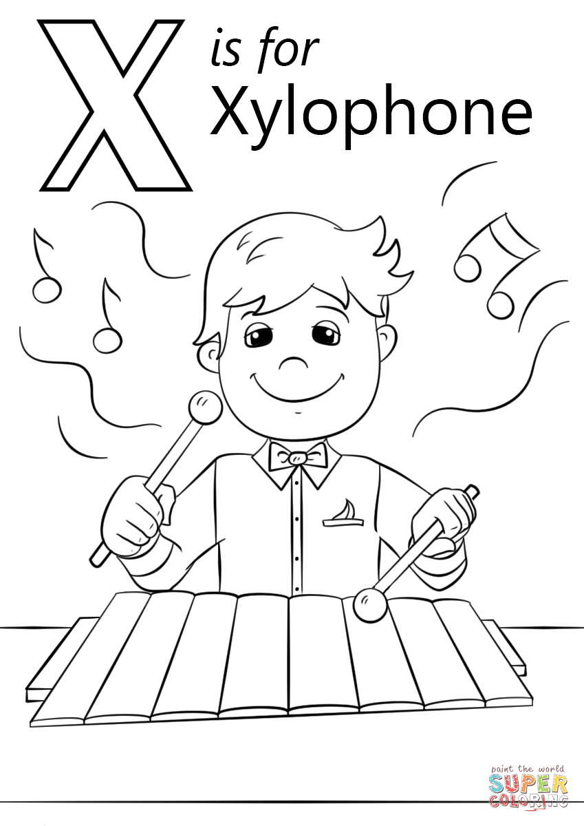 Letter X Coloring Pages Preschool At GetColorings Free Printable Colorings Pages To Print