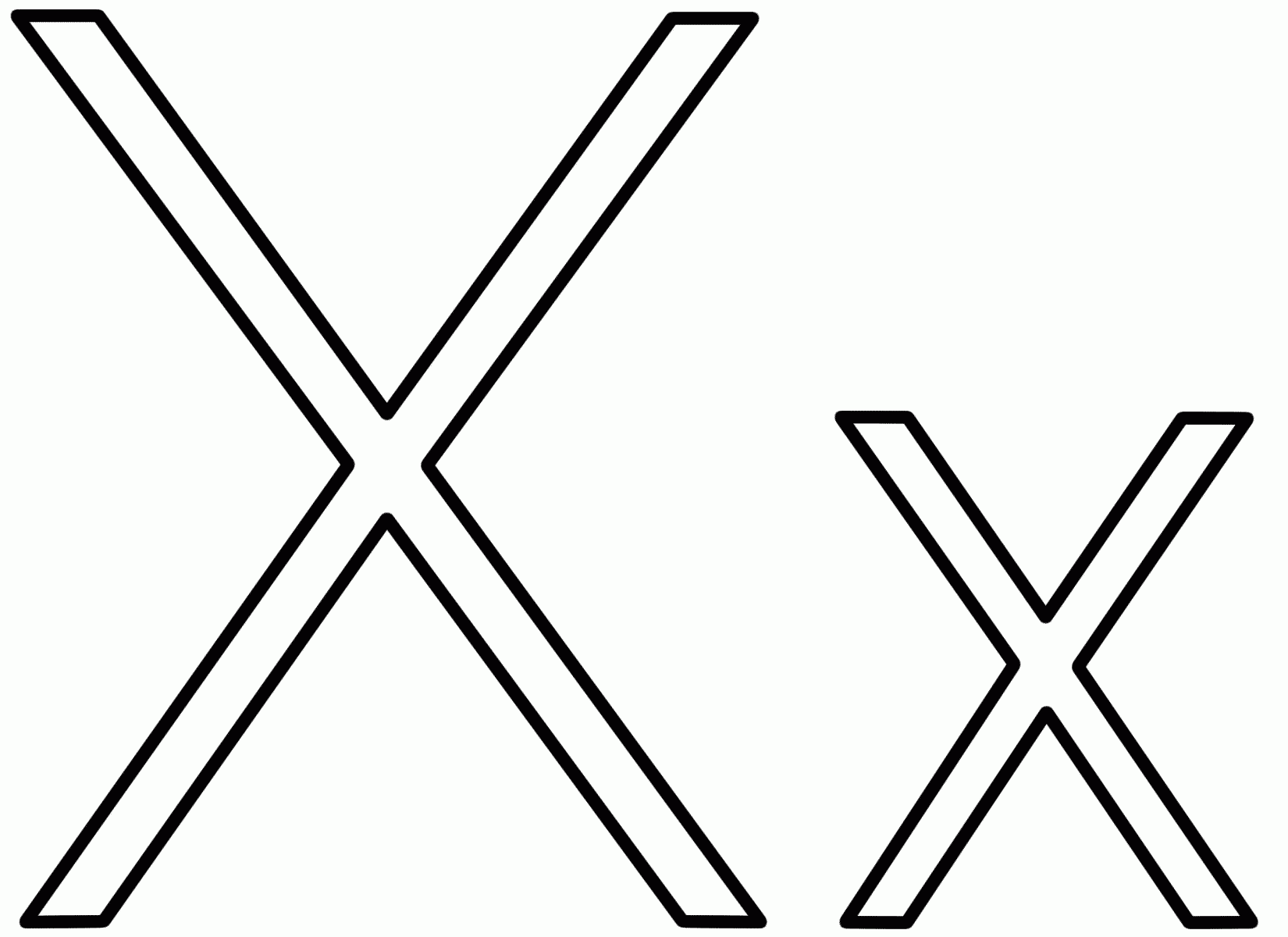 Letter Xx Coloring Coloring Pages