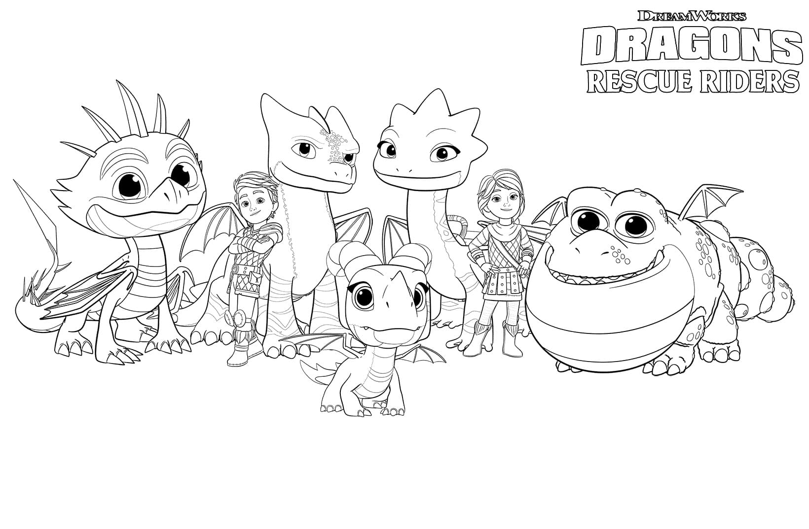 Rescue Riders Coloring Page