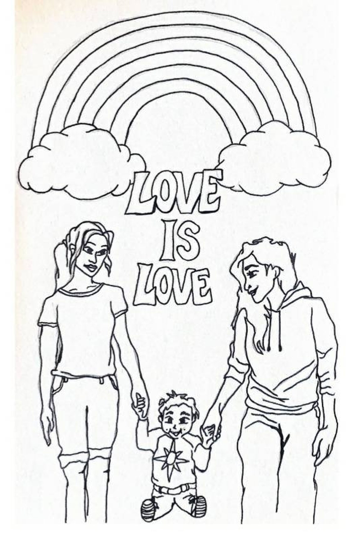 LGBT COLOURING BOOK My Family And Me Etsy