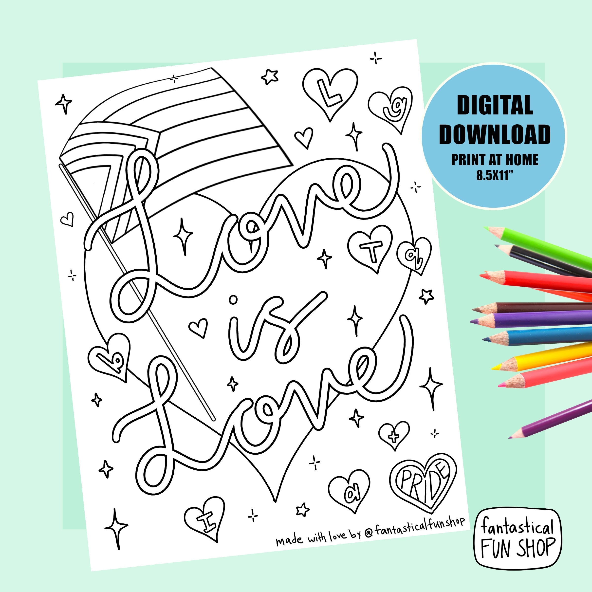 Lgbt Equality Coloring Pages