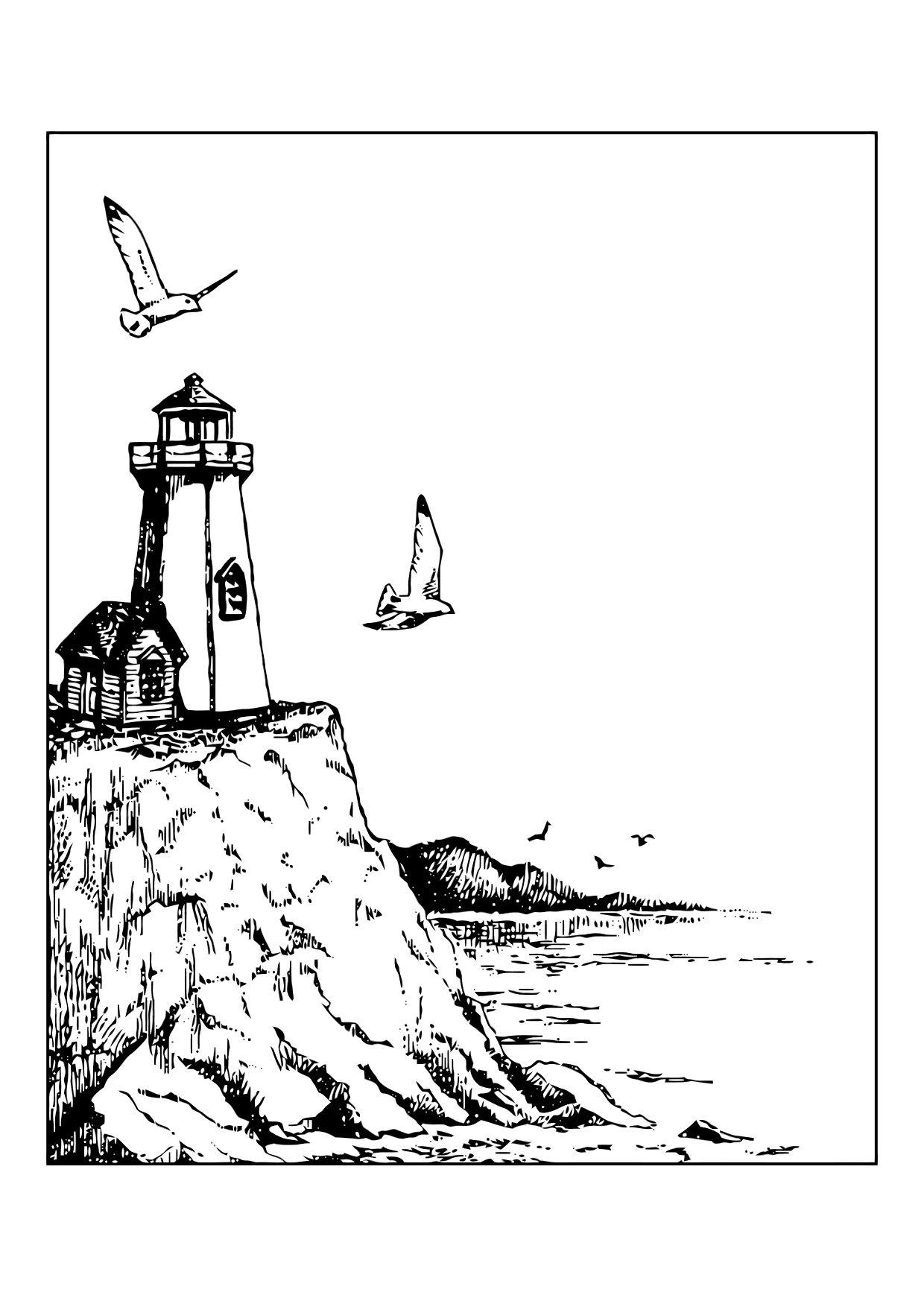 Lighthouse Coloring Page