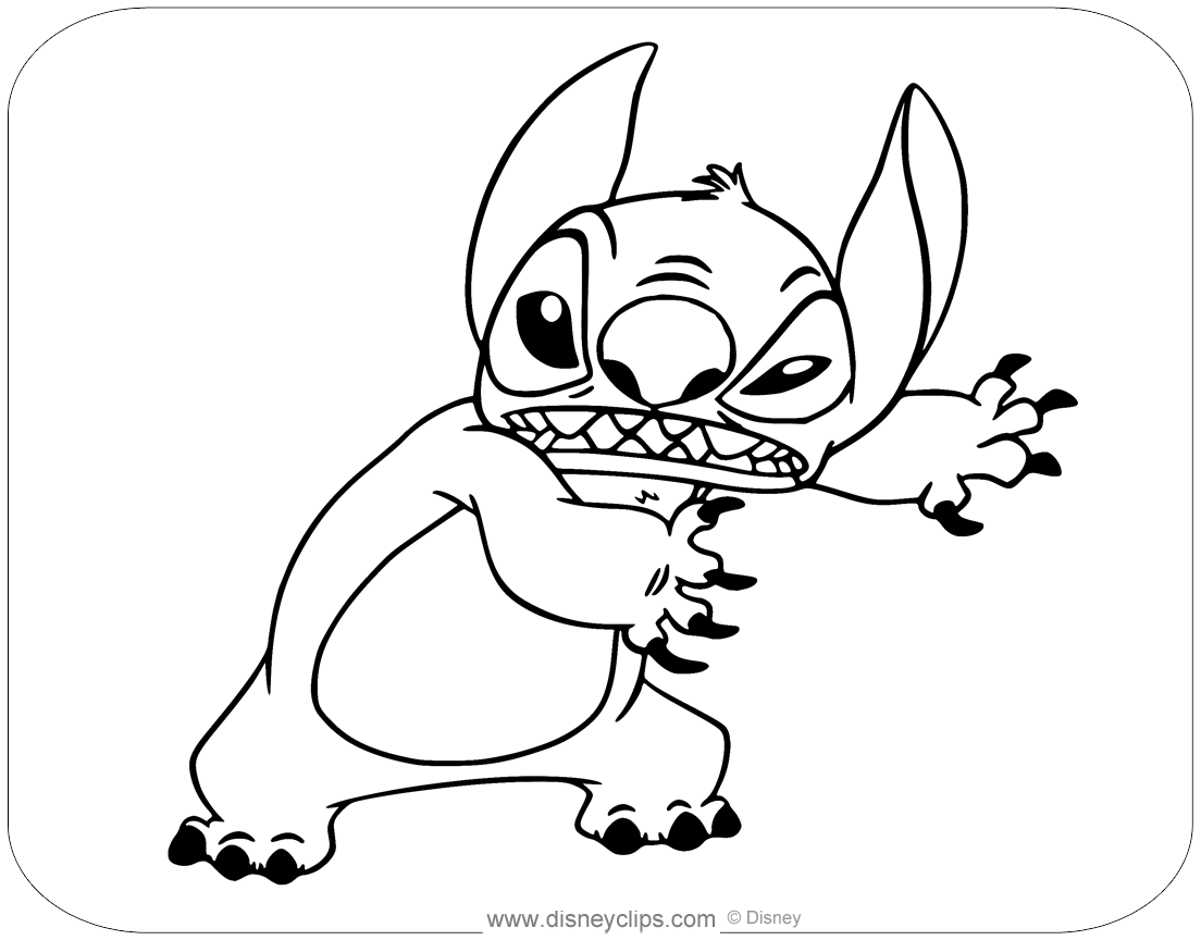 Lilo And Stitch Coloring Pages Disneyclips