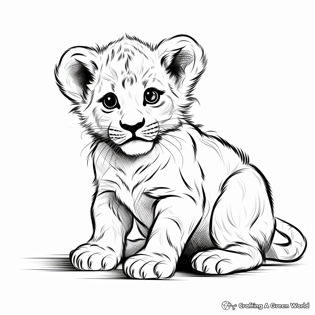 Lion Cub Coloring Pages Free Printable