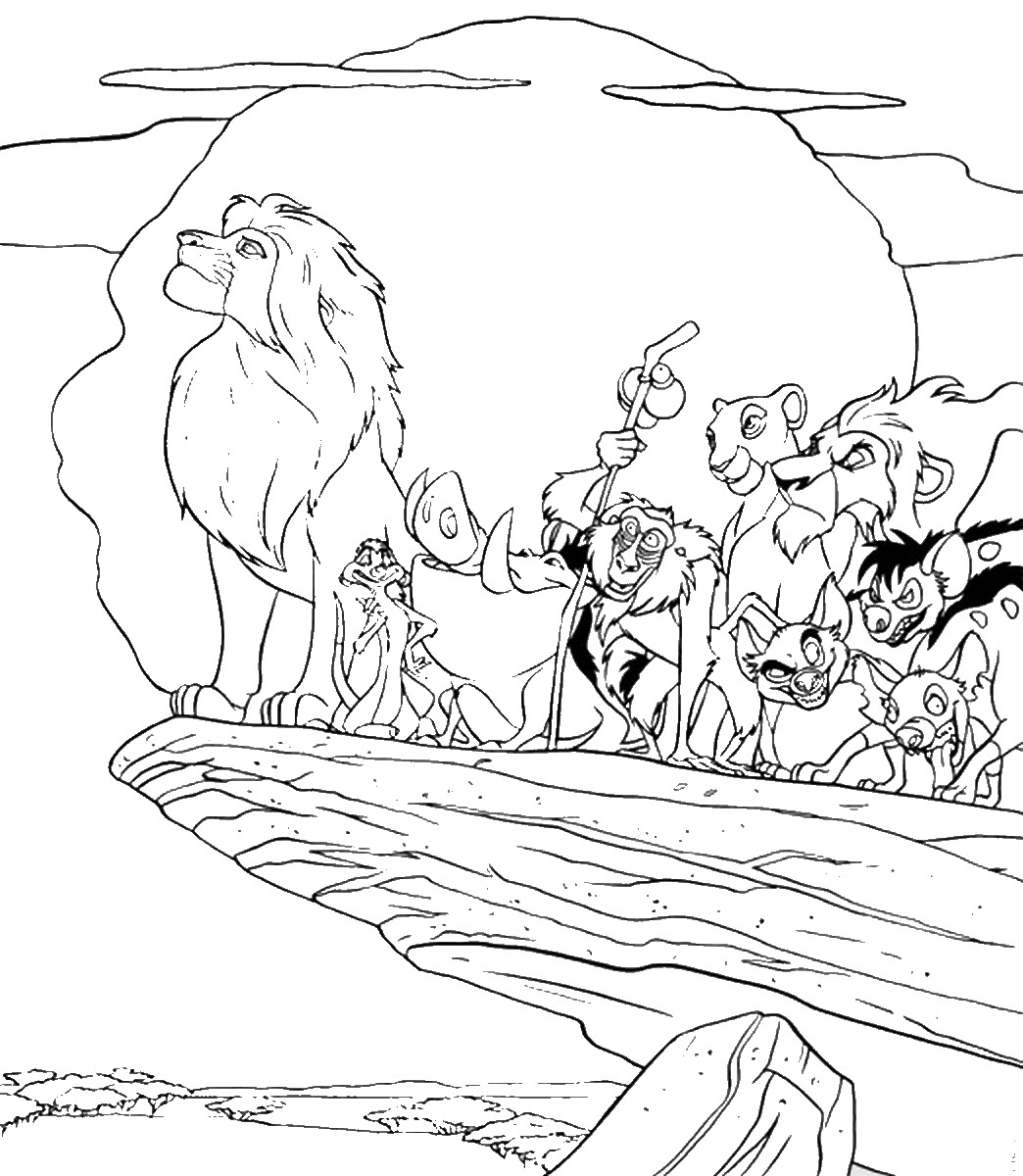 Lion King Characters Coloring Pages At GetColorings Free Printable Colorings Pages To