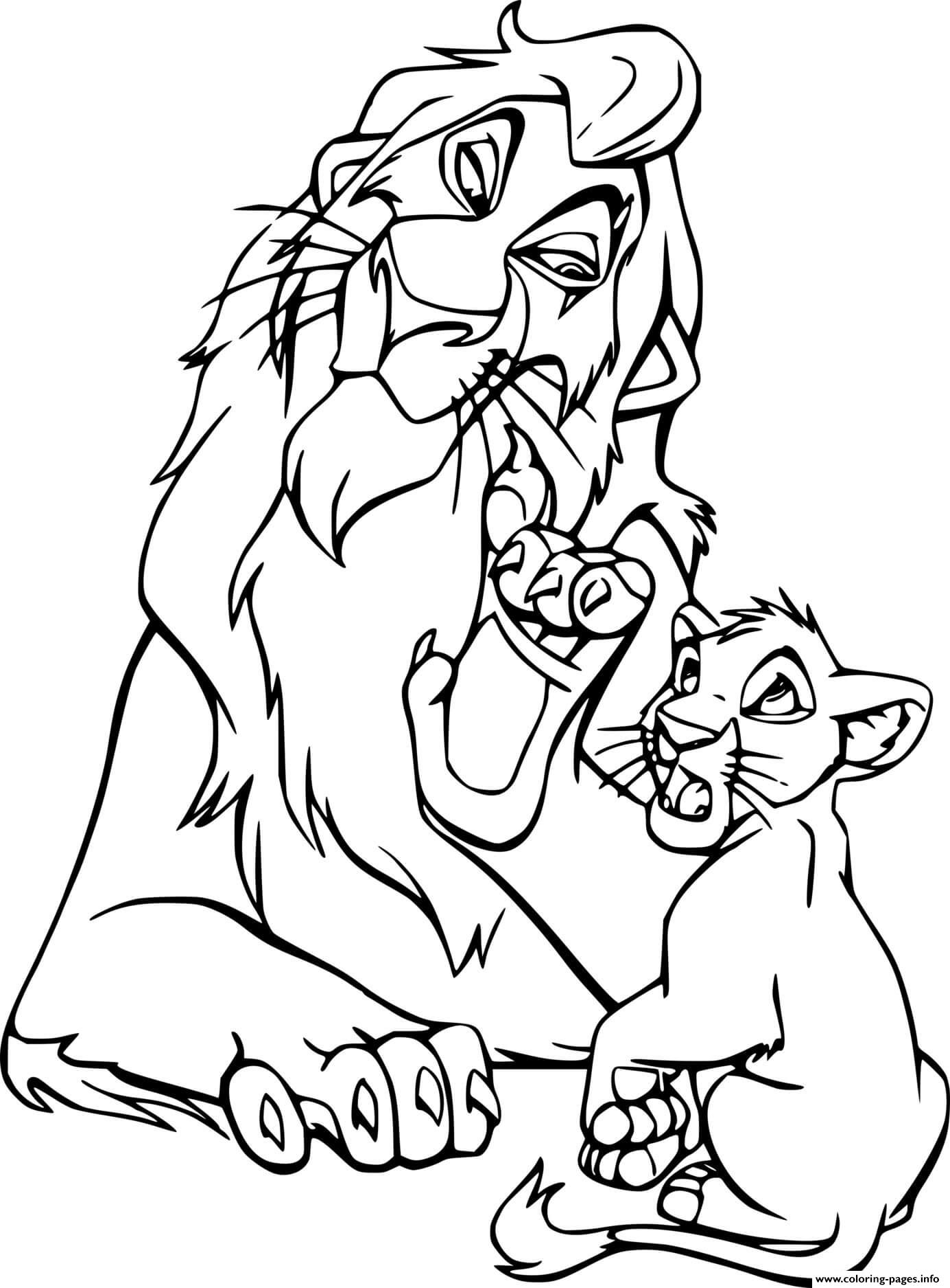 Lion King Coloring Pages Printable