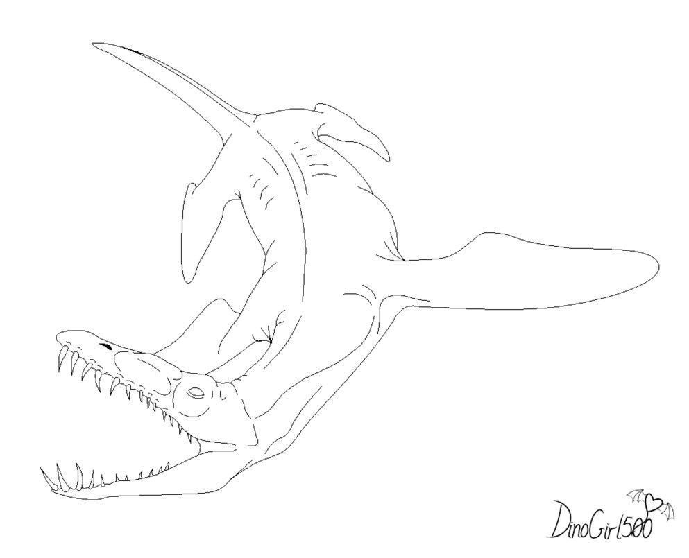 Liopleurodon Coloring Page Coloring Home