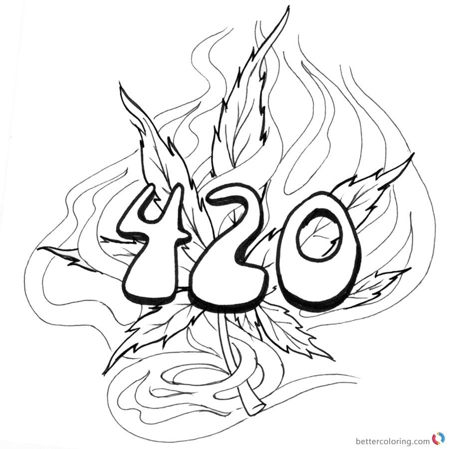List Of 420 Coloring Pages