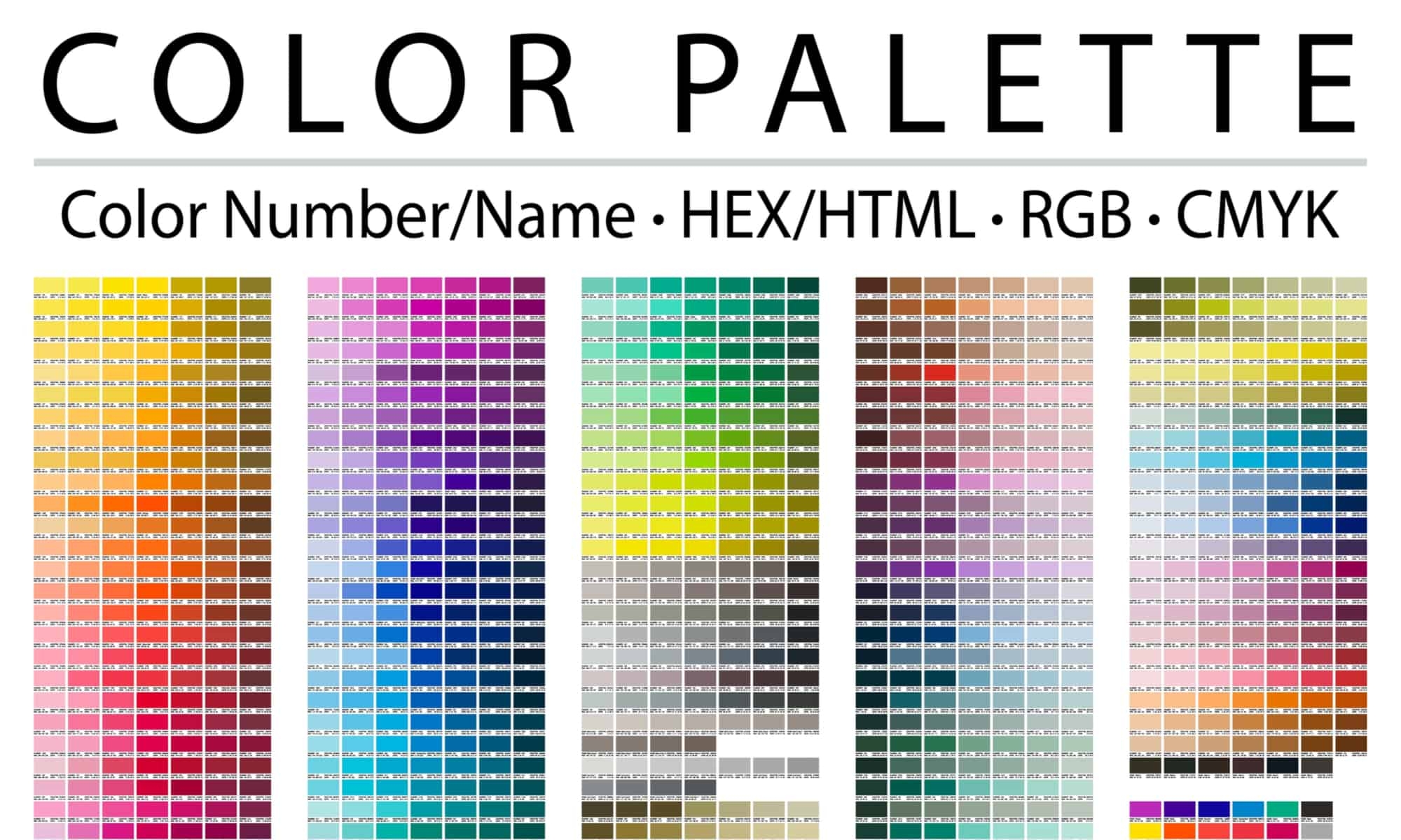List Of Html Color Codes