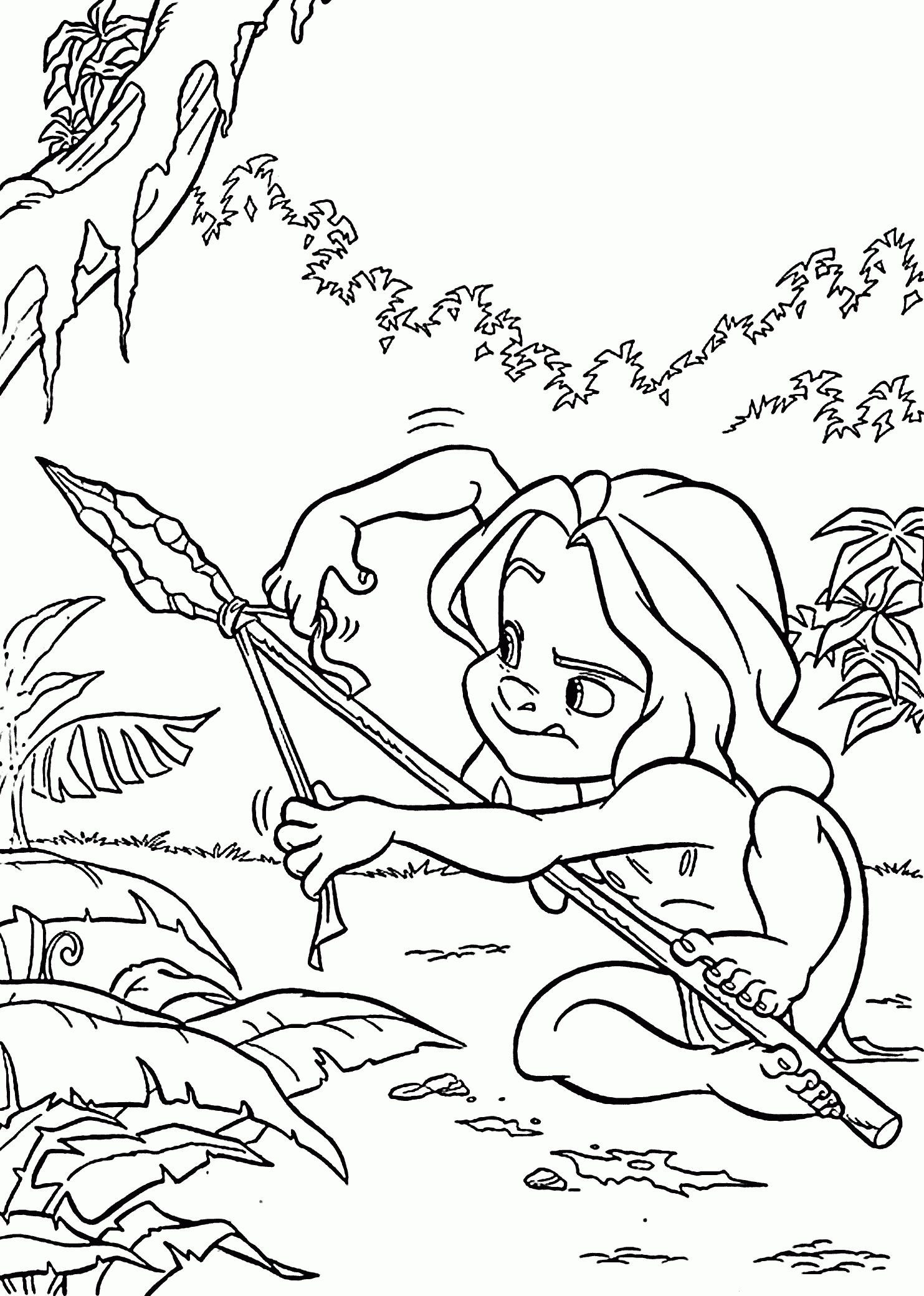 Tarzan Coloring Pages