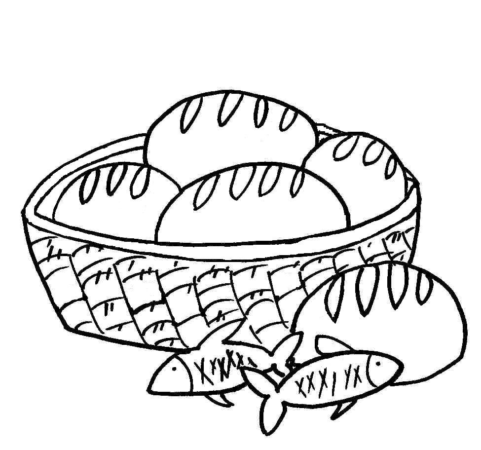 Loaves And Fishes Coloring Pages Franklin Morrison S Coloring Pages