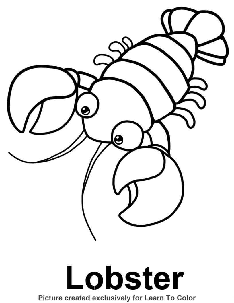 Lobster Coloring Page