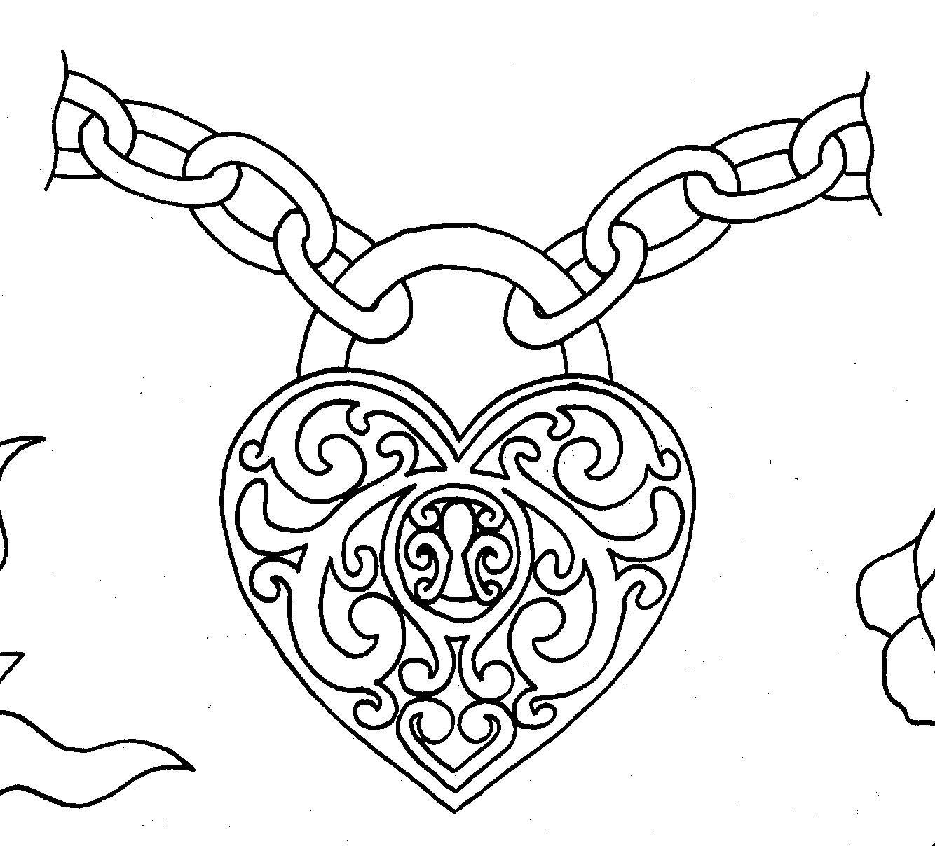 Locket Coloring Page Coloring Pages