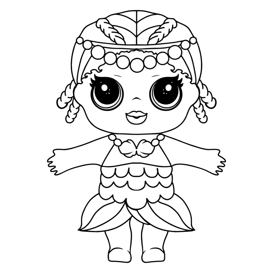 LOL Coloring Pages Mermaid Book For Kids