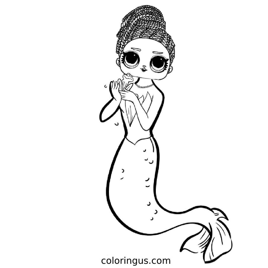 Lol Mermaid Coloring Pages Coloring Pages