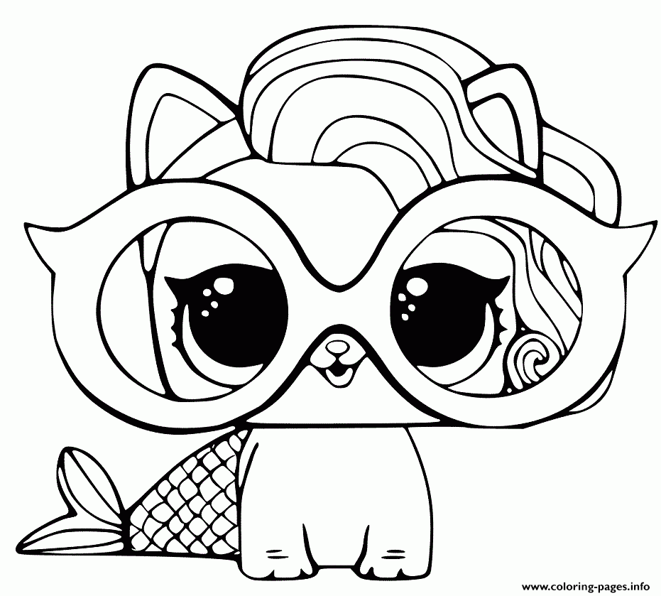 Lol Mermaid Coloring Pages Learny Kids