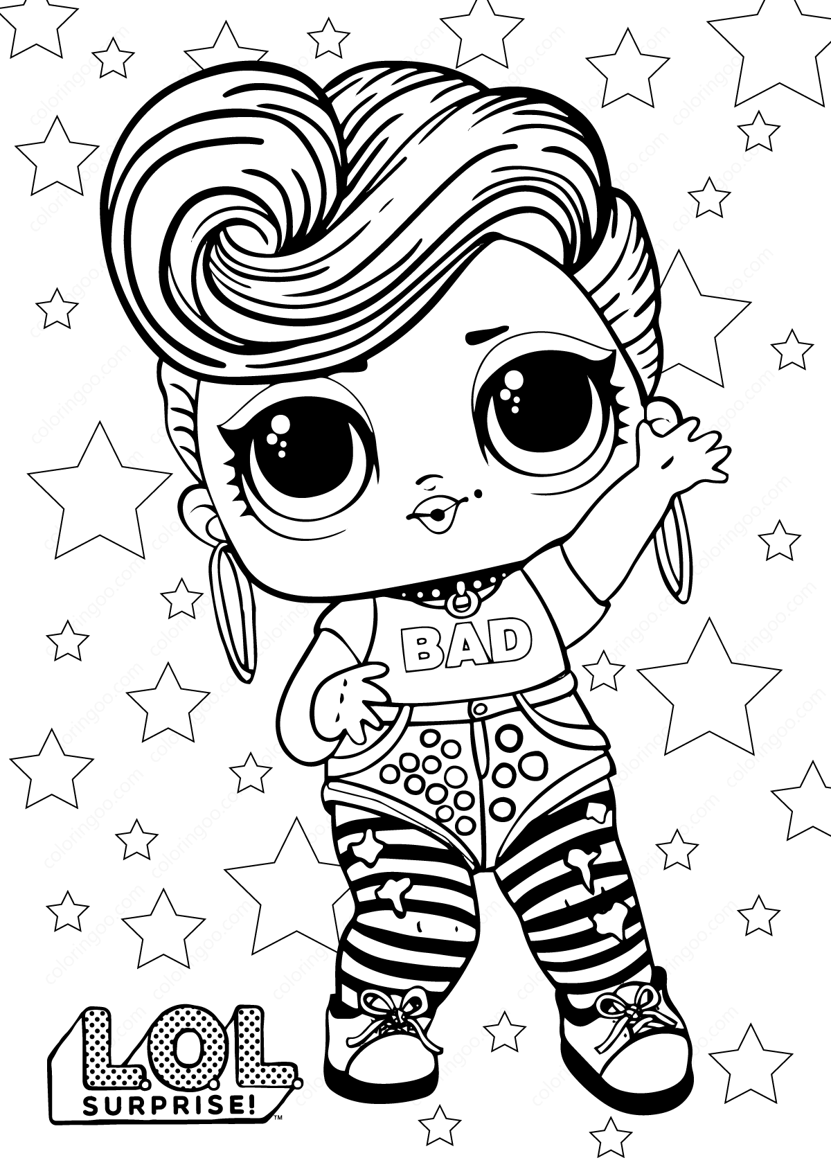 Lol Dolls Coloring Page