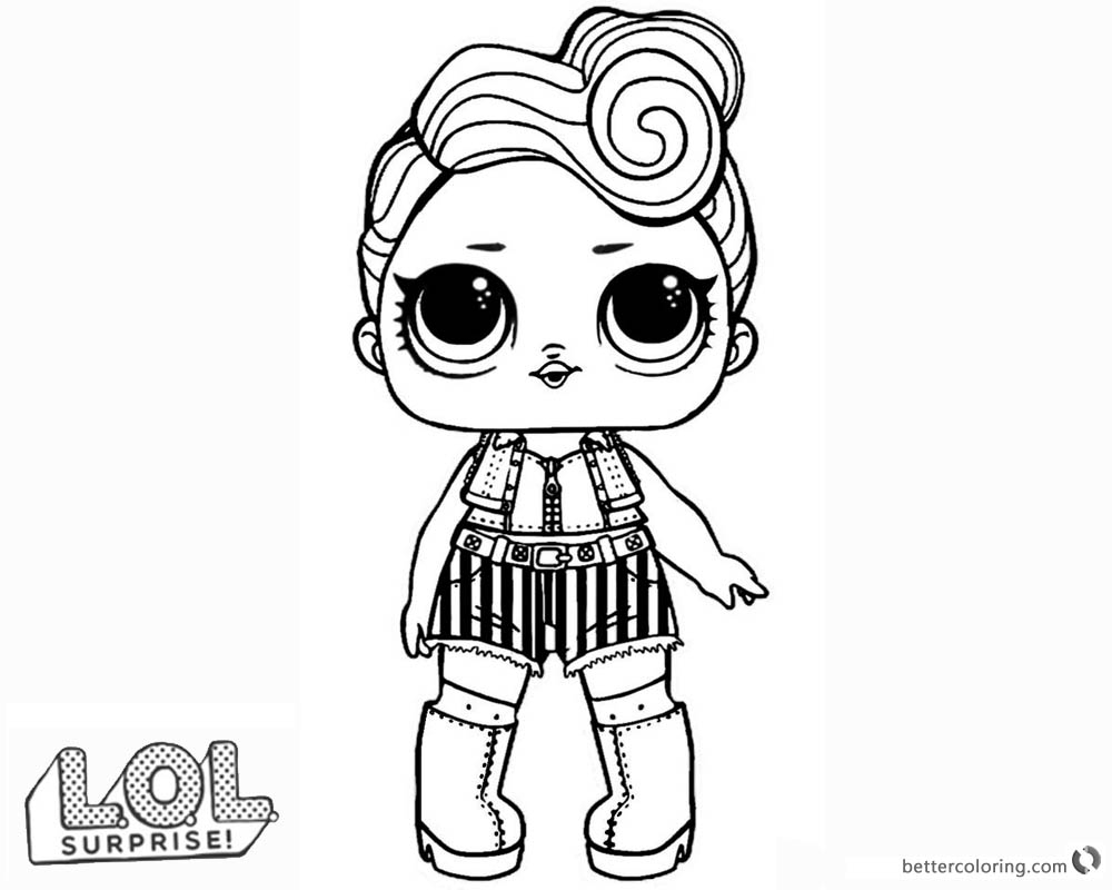 LOL Surprise Doll Coloring Pages Series 3 Funky Qt Free Printable Coloring Pages
