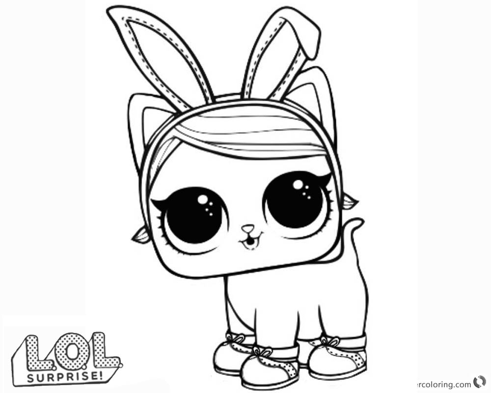 LOL Surprise Doll Coloring Pages Series 3 Hops Kit Tea Free Printable Coloring Pages