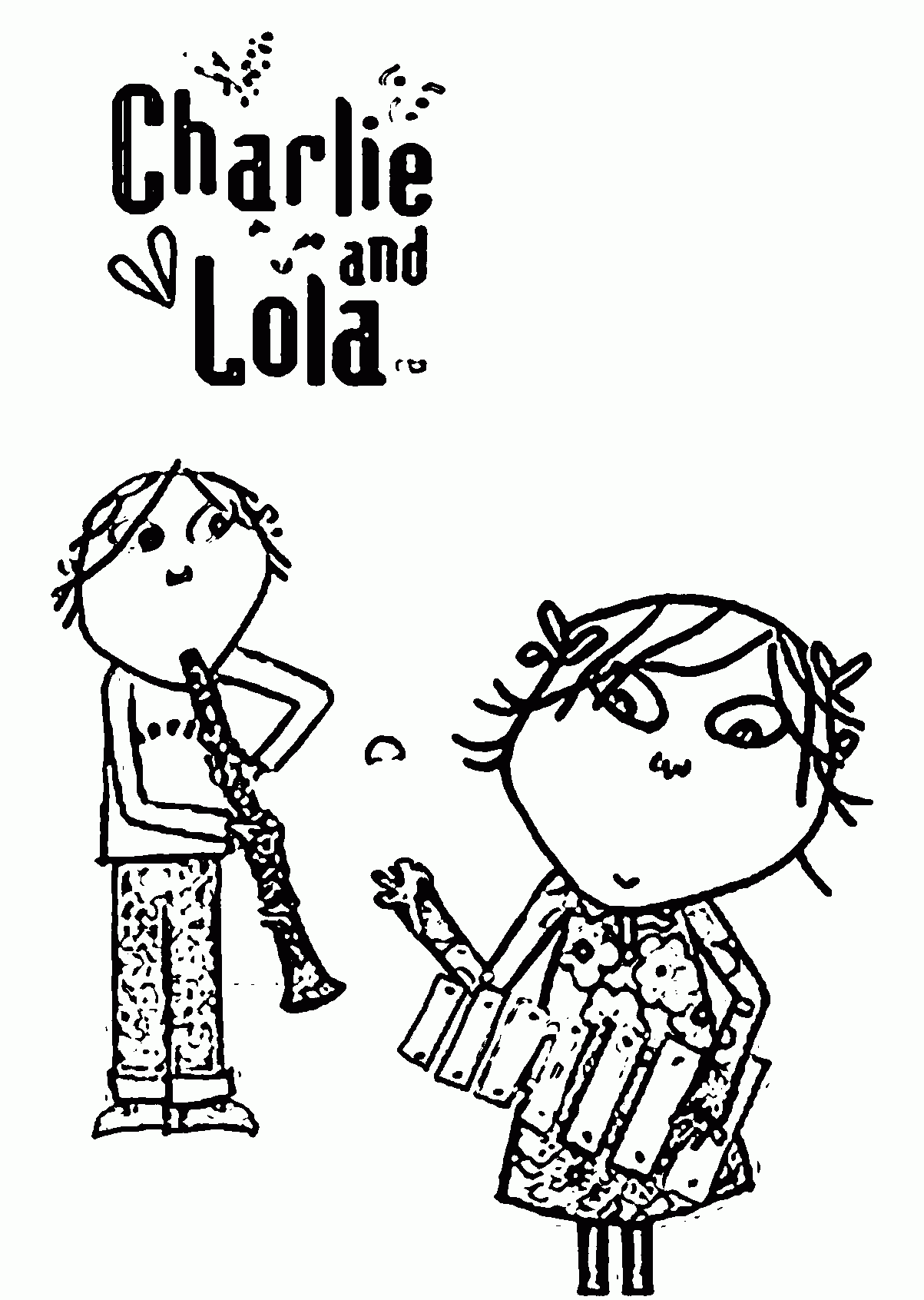 Lola And Charlie Coloring Pages Coloring Home