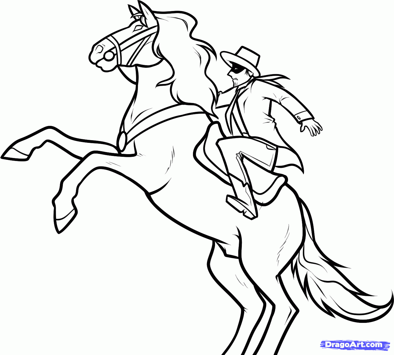 Lone Ranger Coloring Pages To Print Coloring Pages
