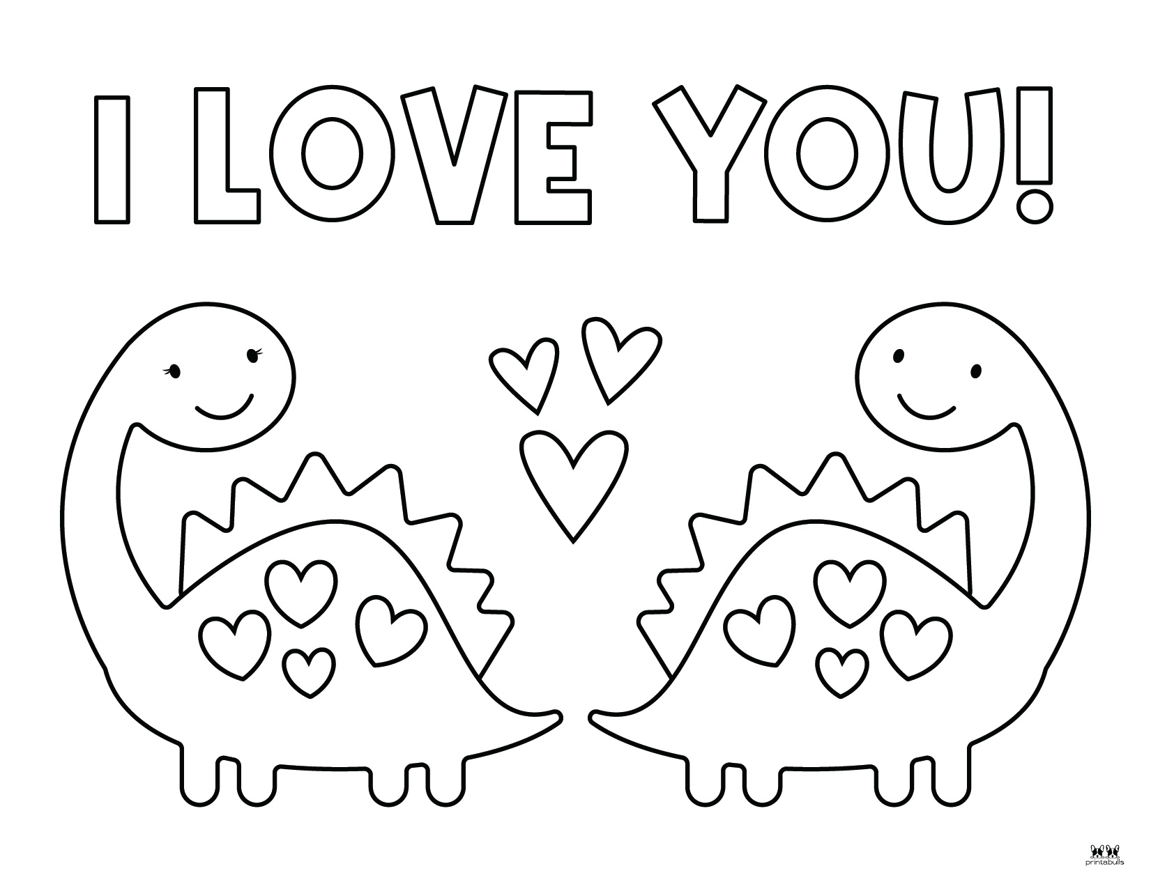 Love I Love You Coloring Pages FREE Printables Printabulls