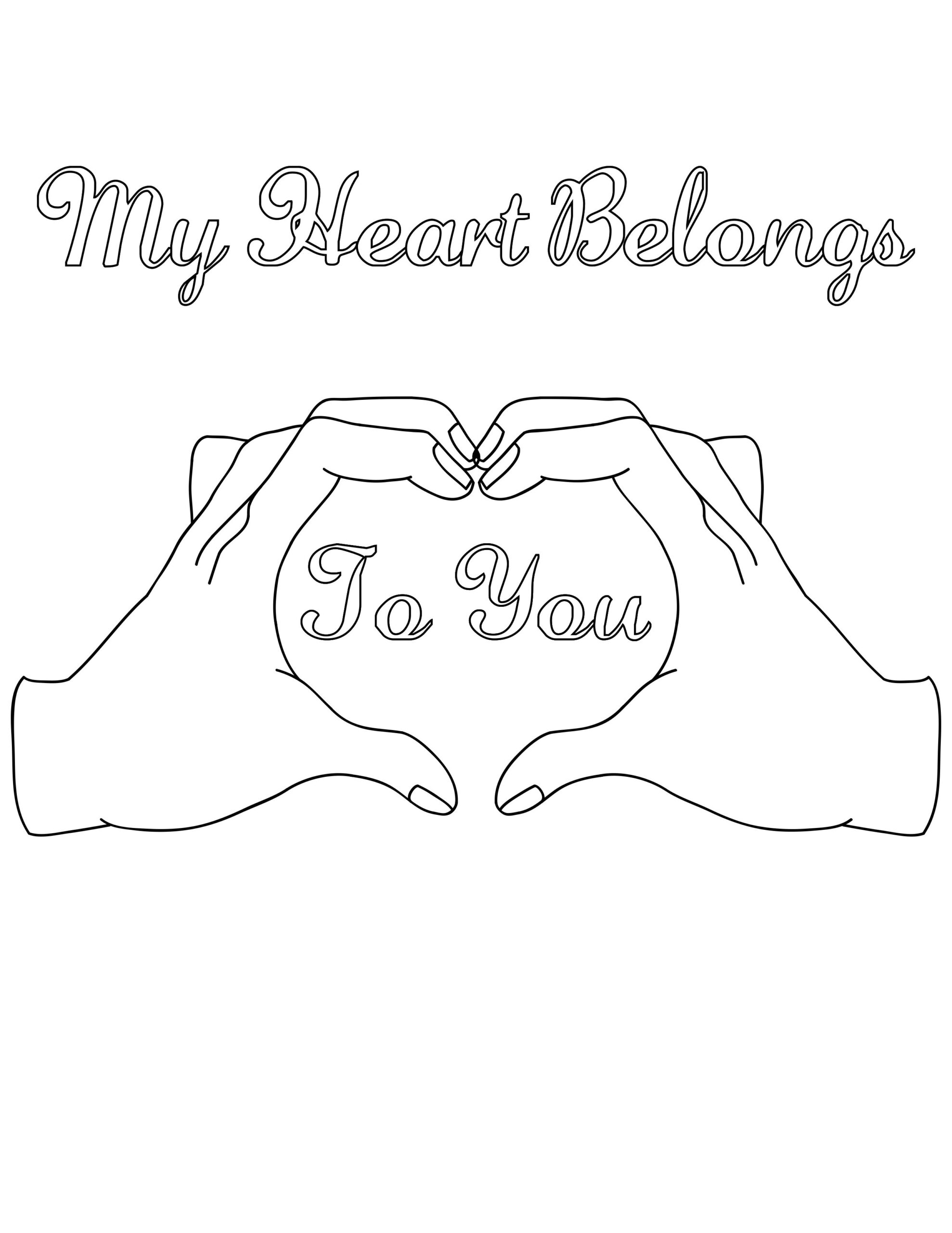 Love Poem Coloring Pages For Adults