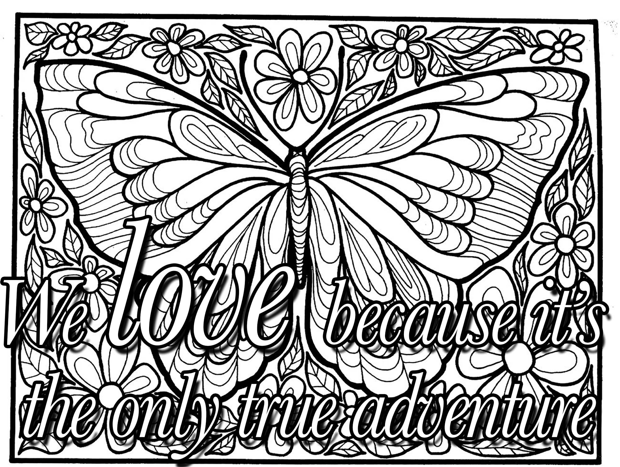 Love Quote Coloring Pages