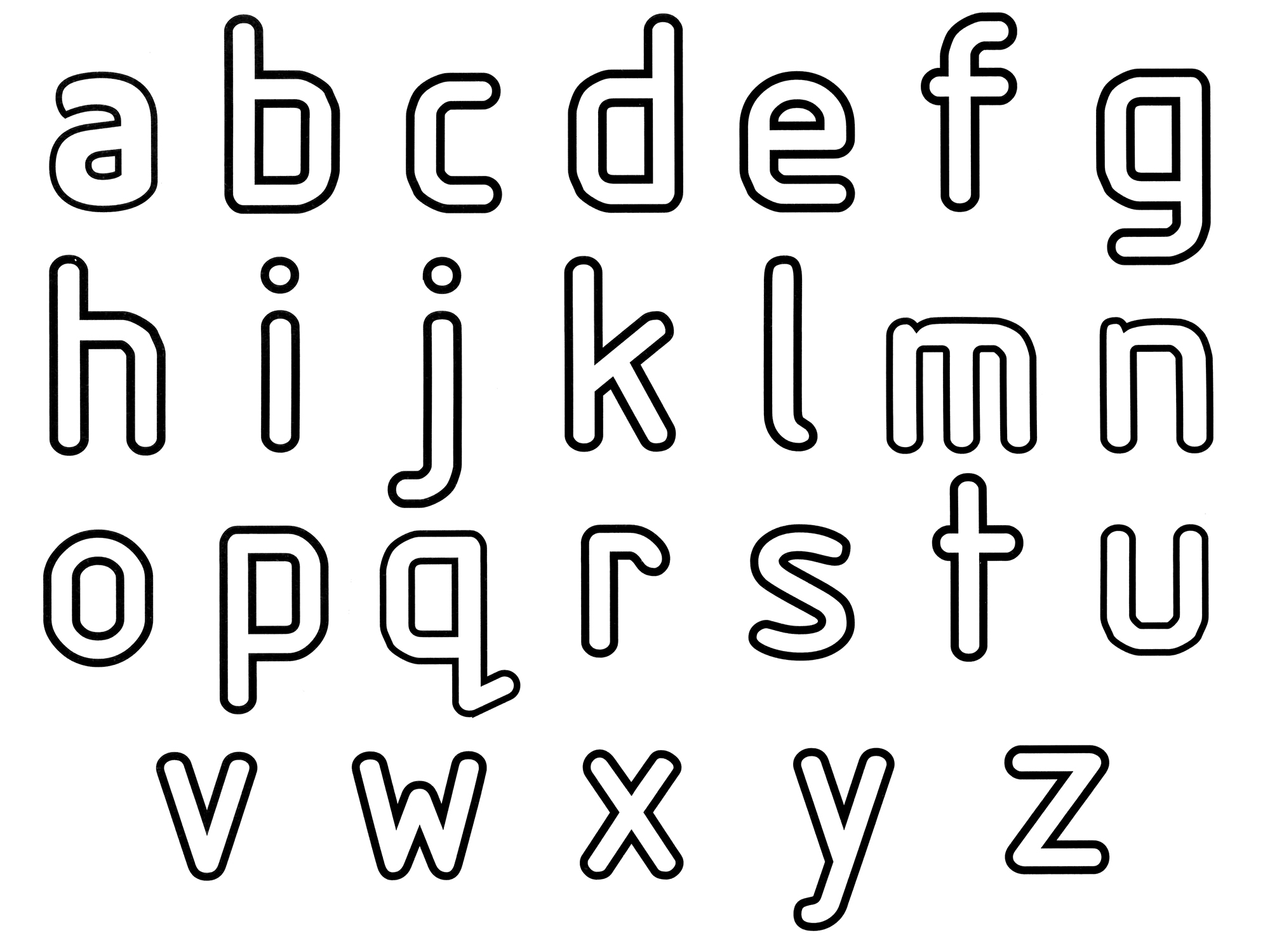 Lowercase Letters Coloring Page Free And Printable
