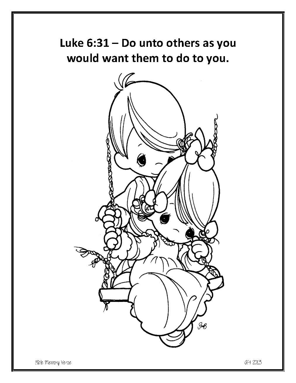 Luke 6 31 Coloring Page Coloring Pages