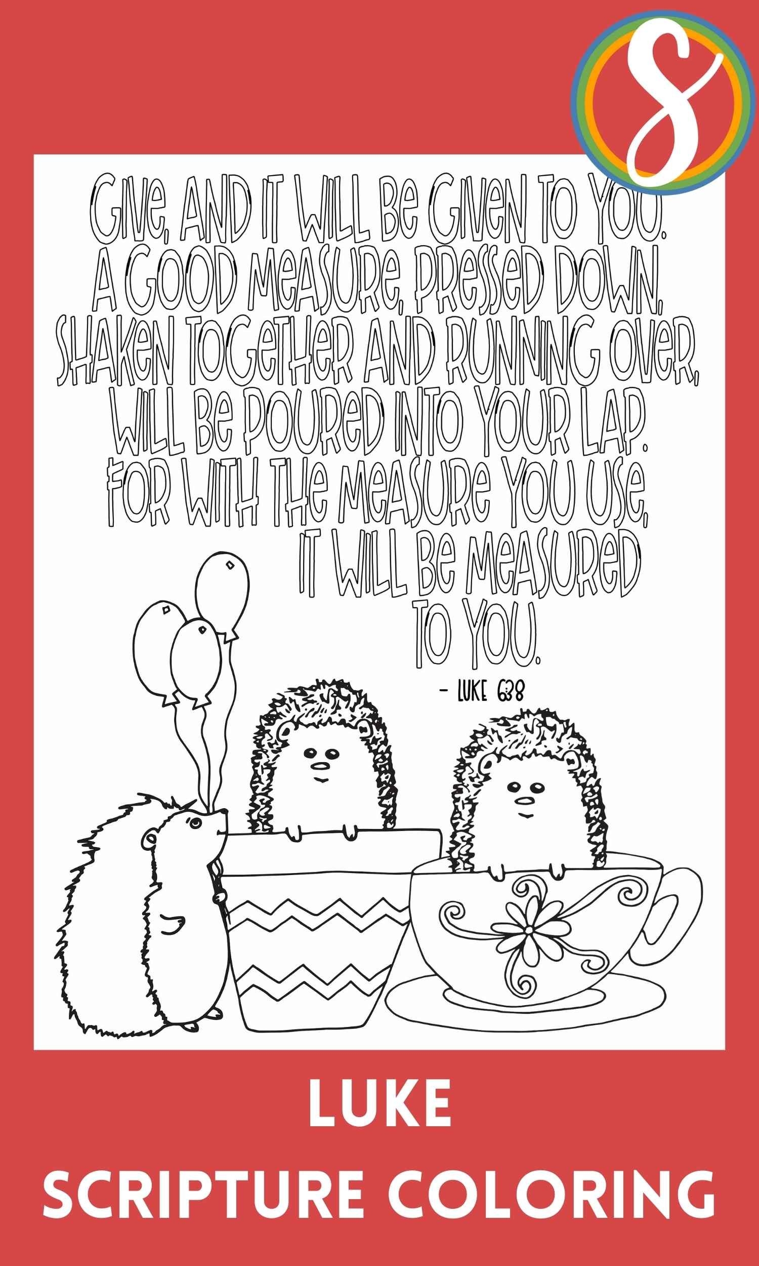 Luke 6 31 Coloring Pages