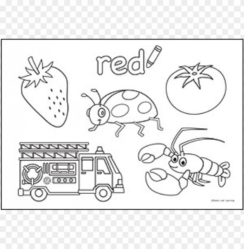 Color Red Coloring Pages