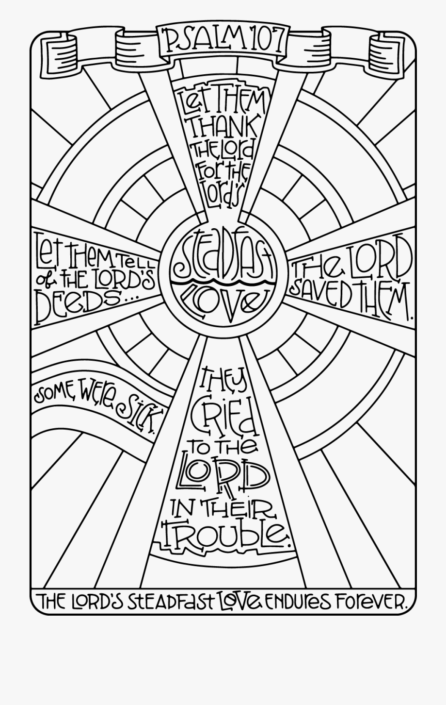 Lutheran Rose Page Coloring Pages
