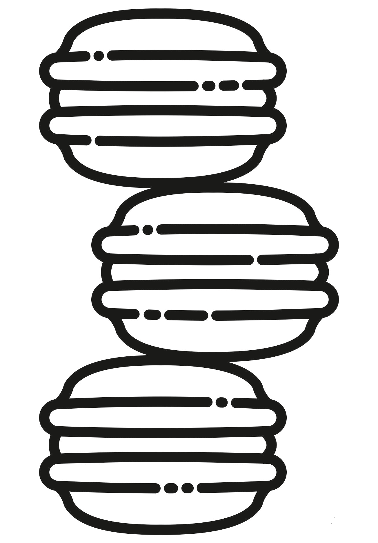 Macaron Coloring Page ColouringPages