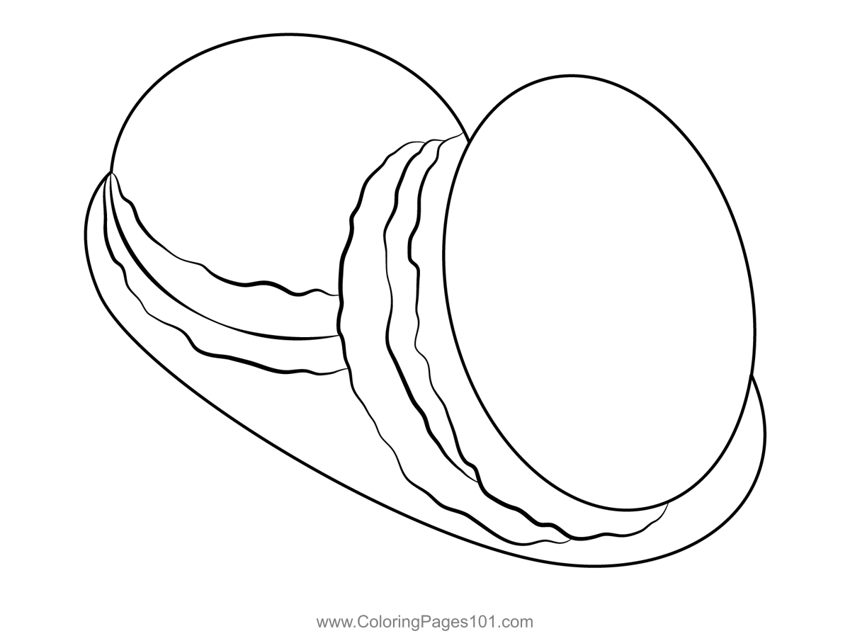 Macaron Food Coloring Page For Kids Free Desserts Printable Coloring Pages Online For Kids