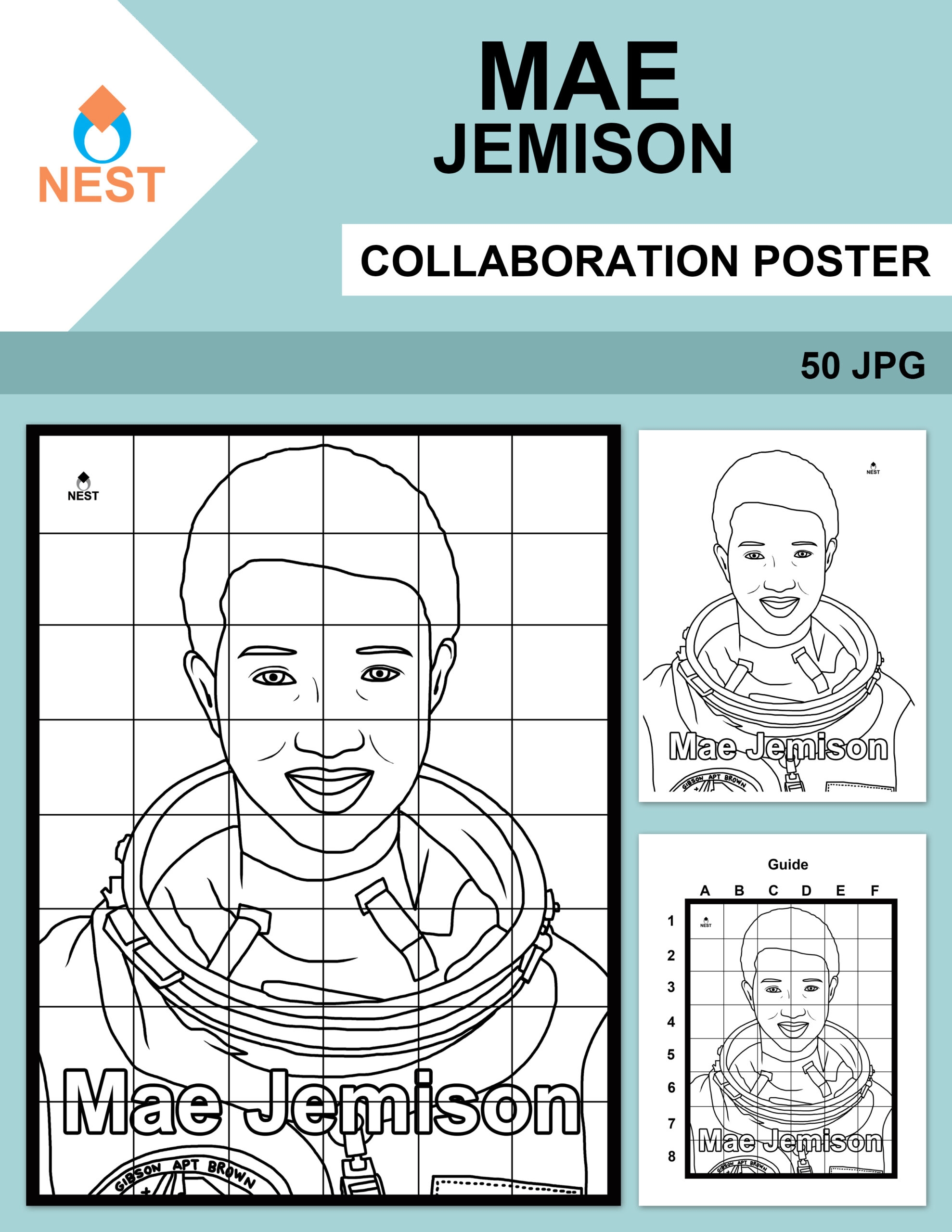 Mae Jemison Coloring Page
