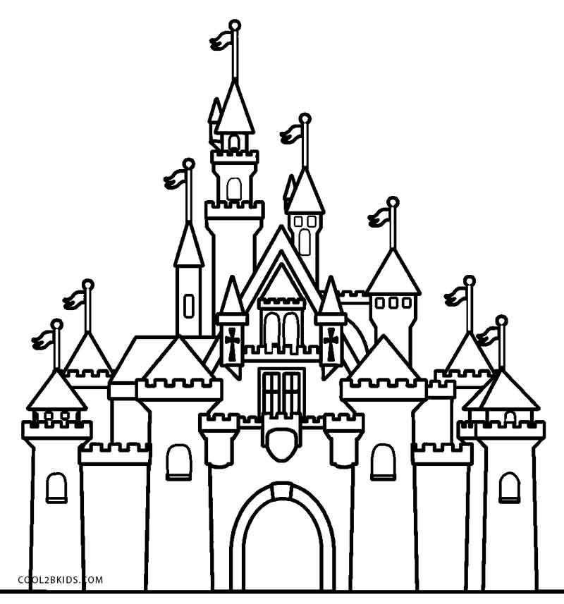 Magic Kingdom Castle Coloring Pages At GetDrawings Free Download