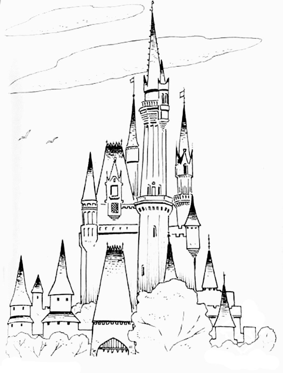Magic Kingdom Coloring Pages At GetDrawings Free Download