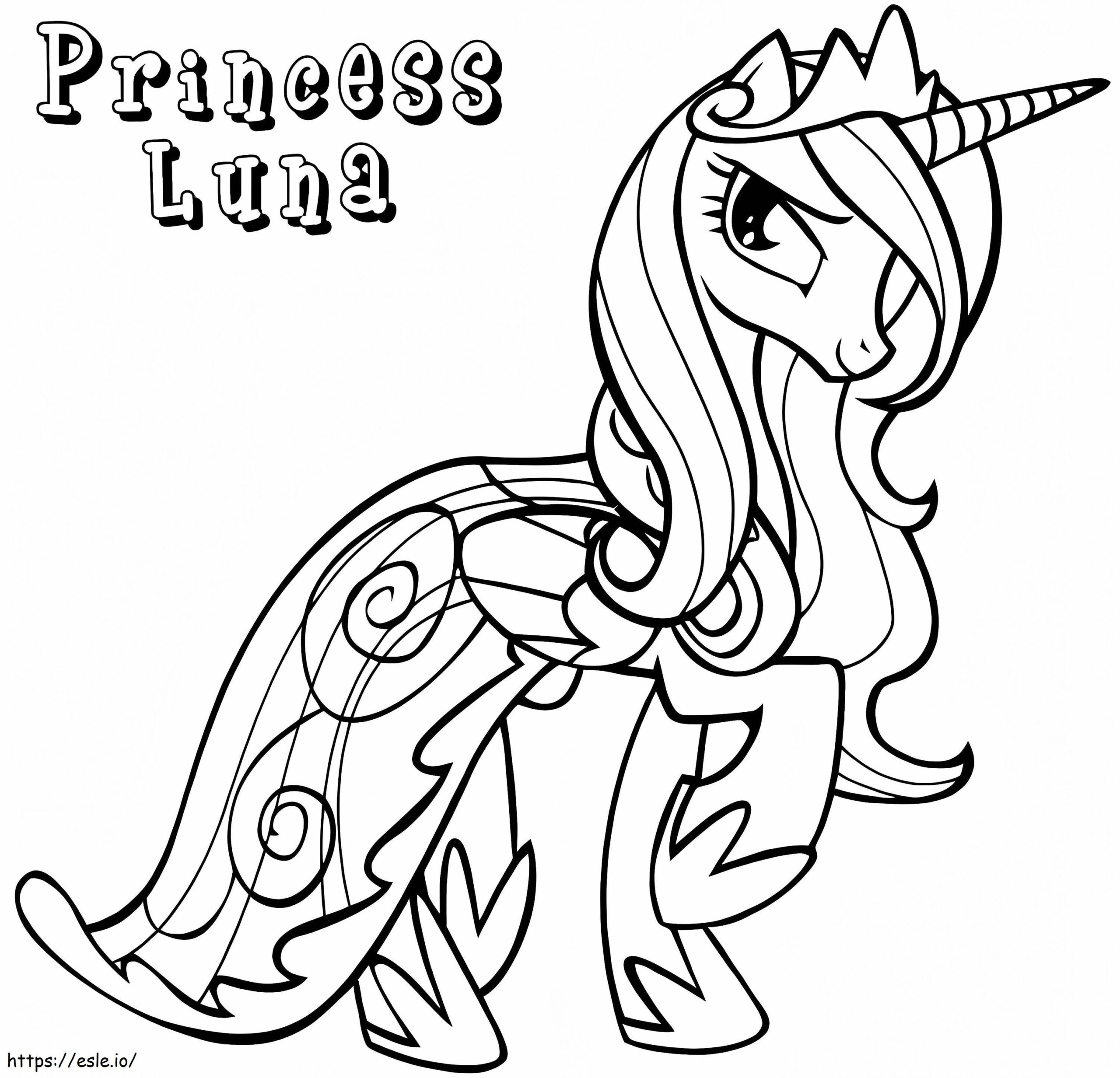 Magnificent Princess Luna Coloring Page