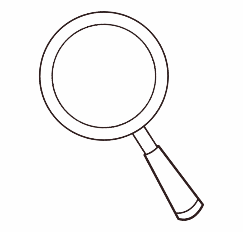 Magnifying Glass Coloring Page