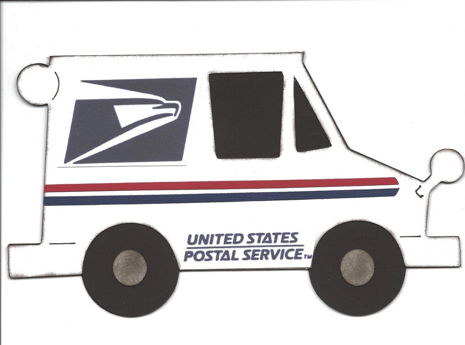 Mail Truck Coloring Page