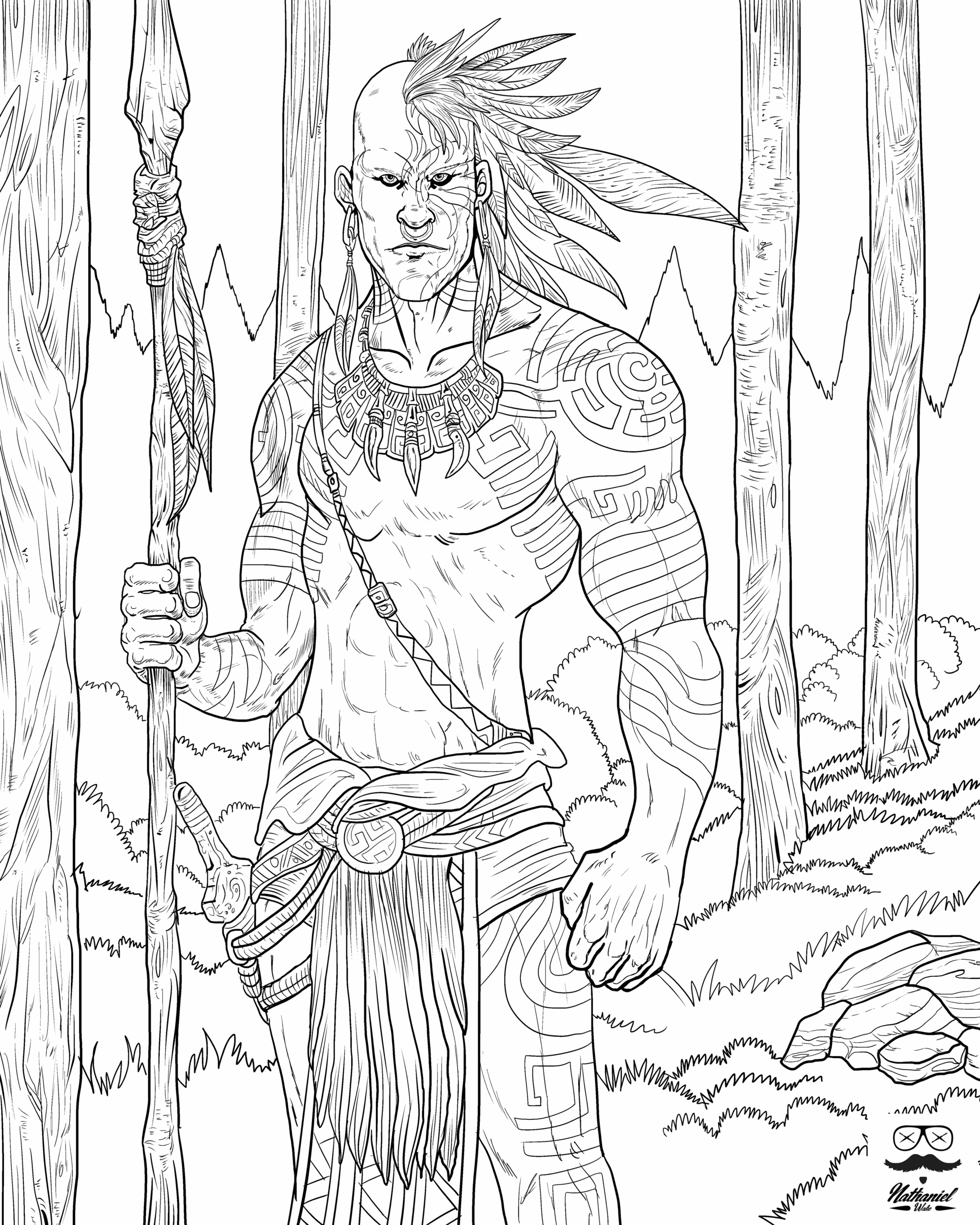 Male Coloring Pages GunnernBurch