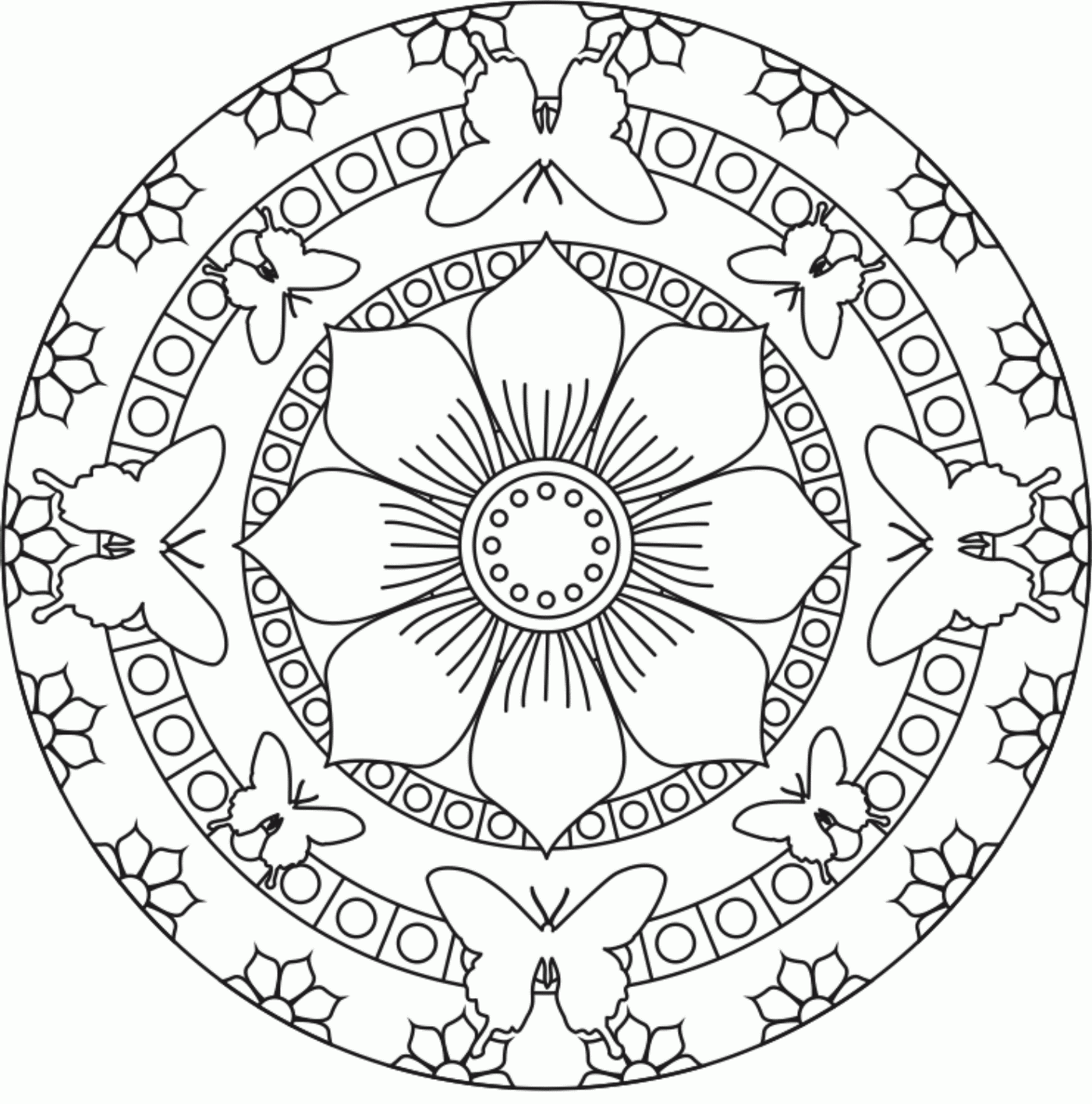 Mandala Coloring Pages For Kids To Download And Print For Free