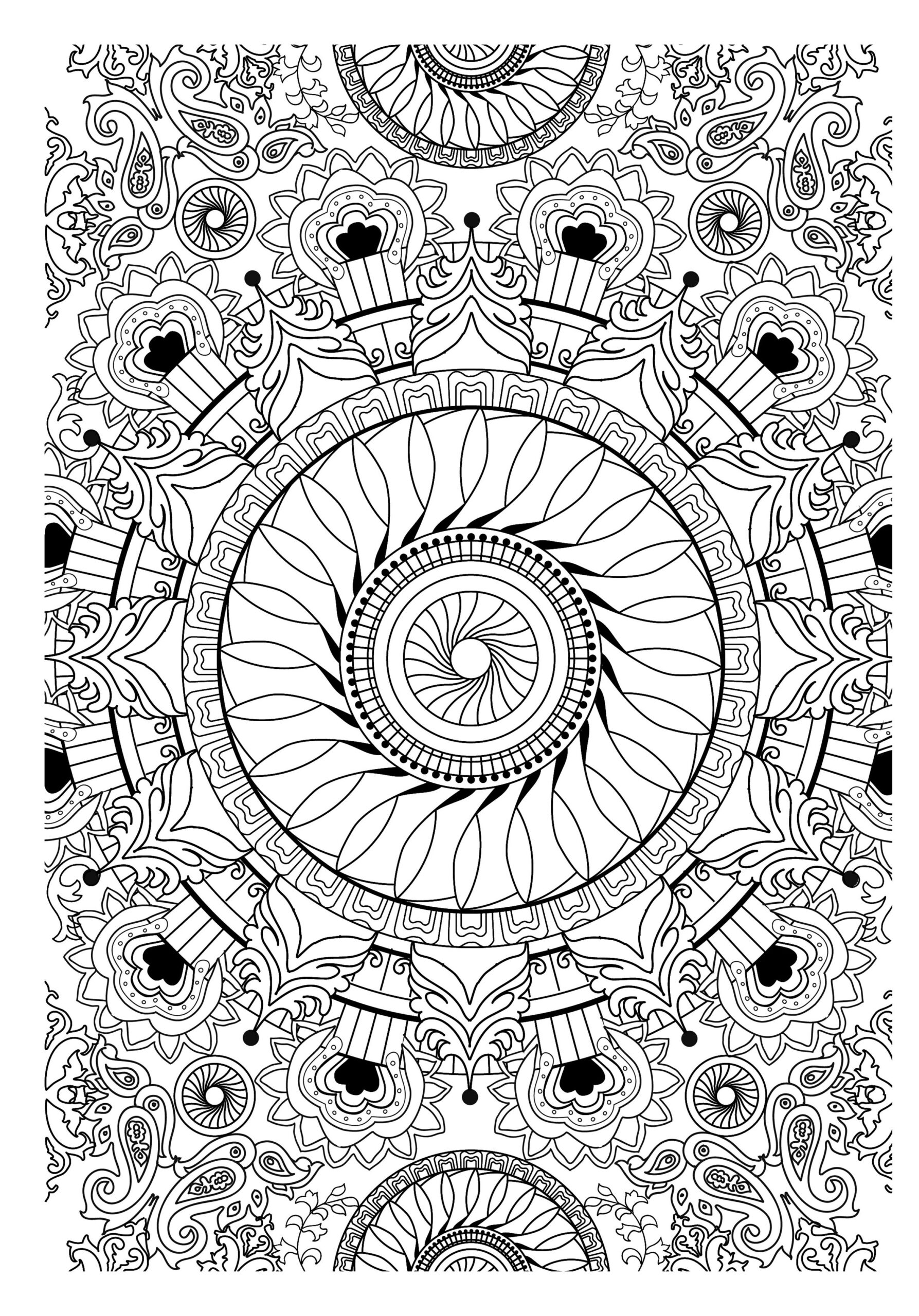 Full Page Mandala Coloring Pages