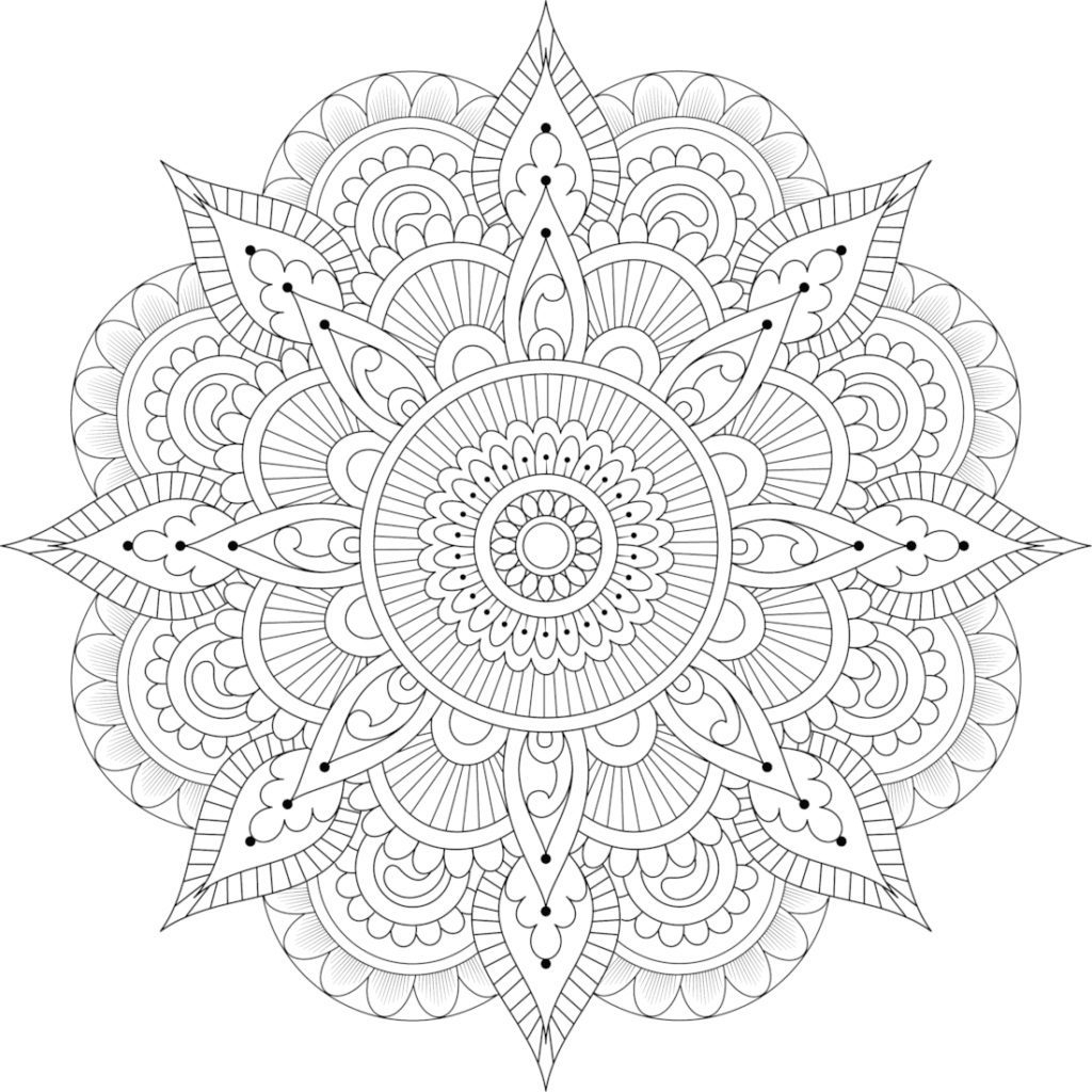 Mandalas Coloring Pages No Water Or Copyright Marks