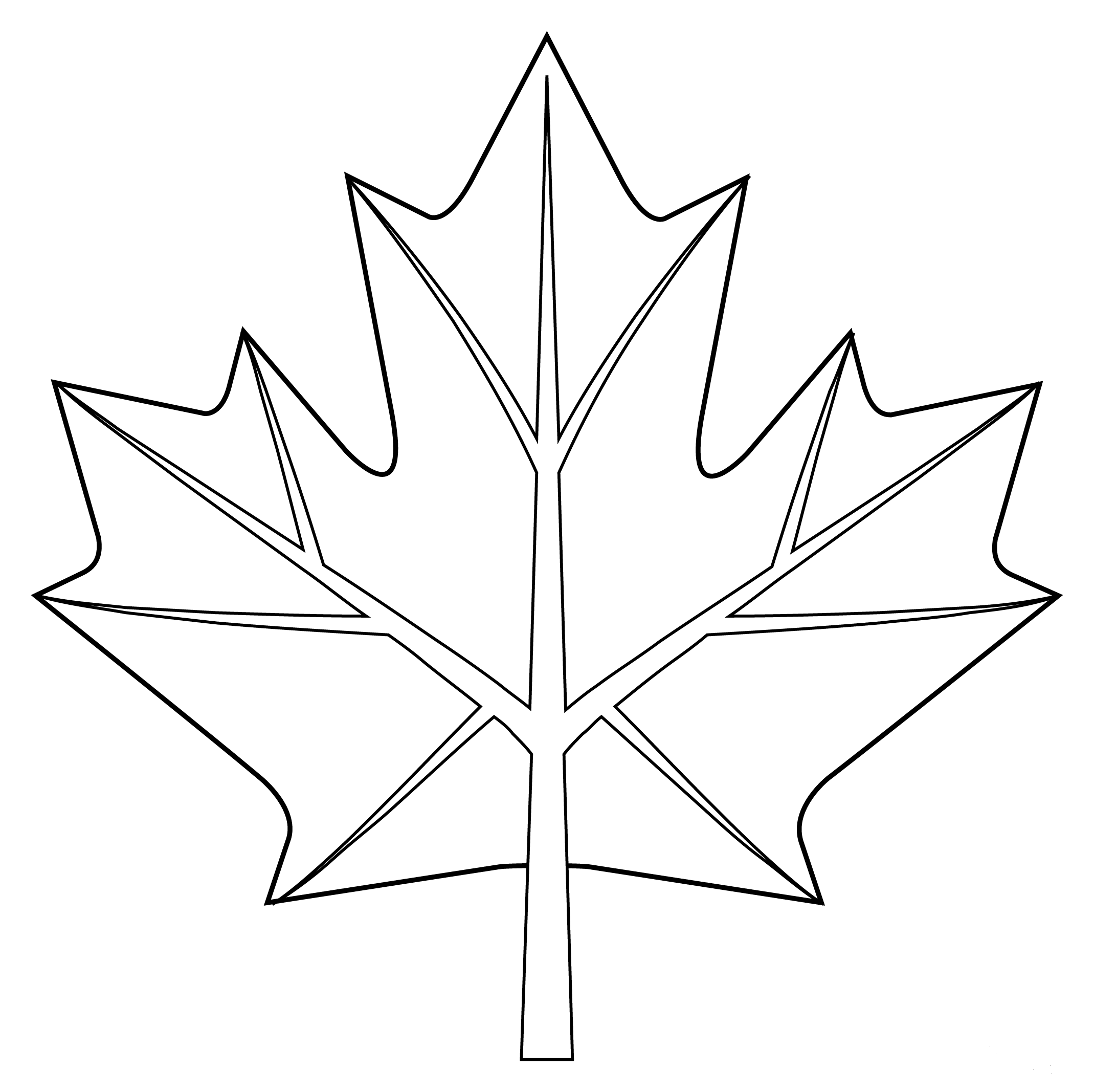 Maple Leaf Coloring Page ColouringPages
