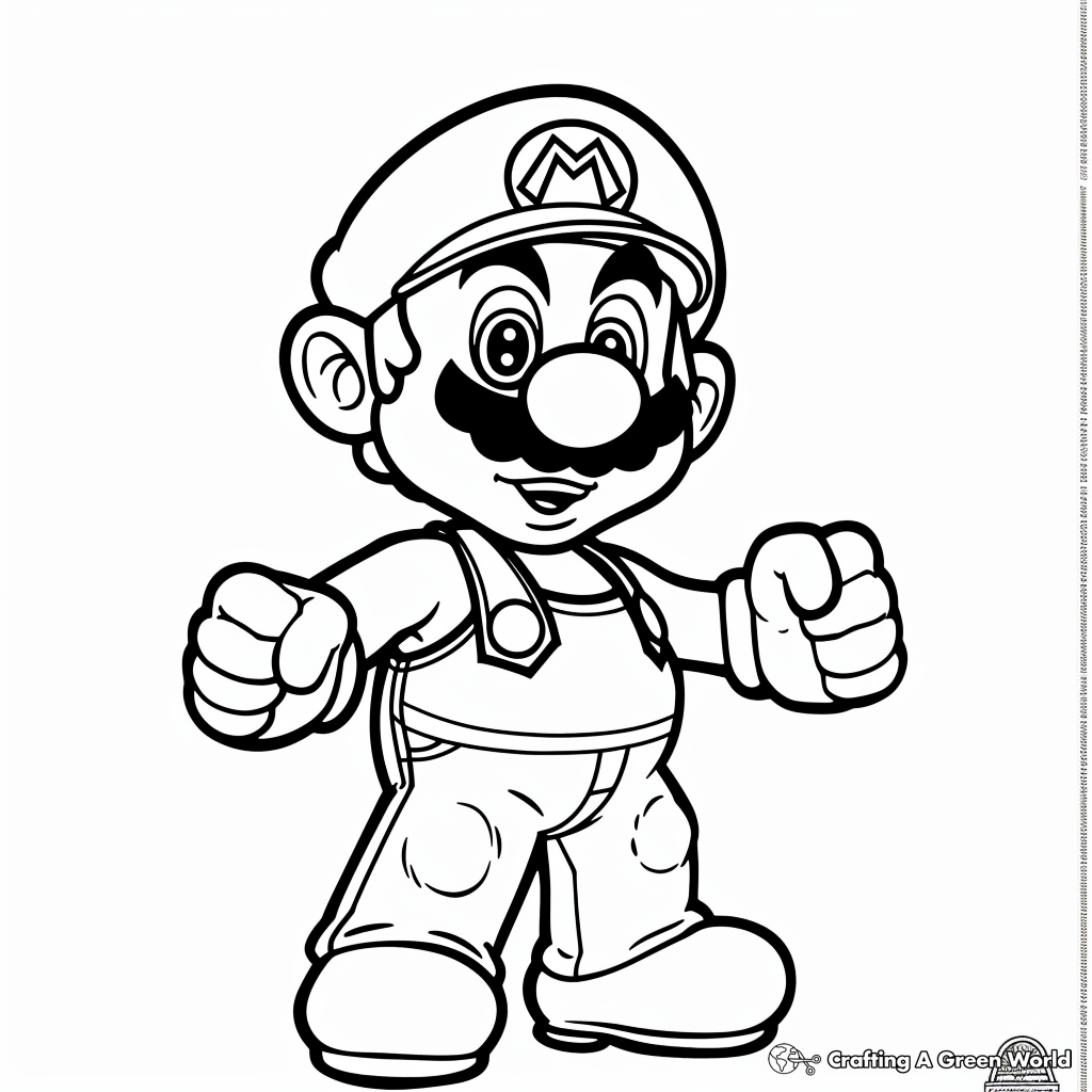 Mario Coloring Book Pages Free Printable